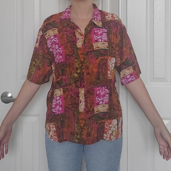 Vintage J.Ryan Button Up Blouse - Picture 3 of 3
